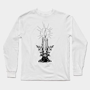 Illumined Apparel Candle Front Long Sleeve T-Shirt
